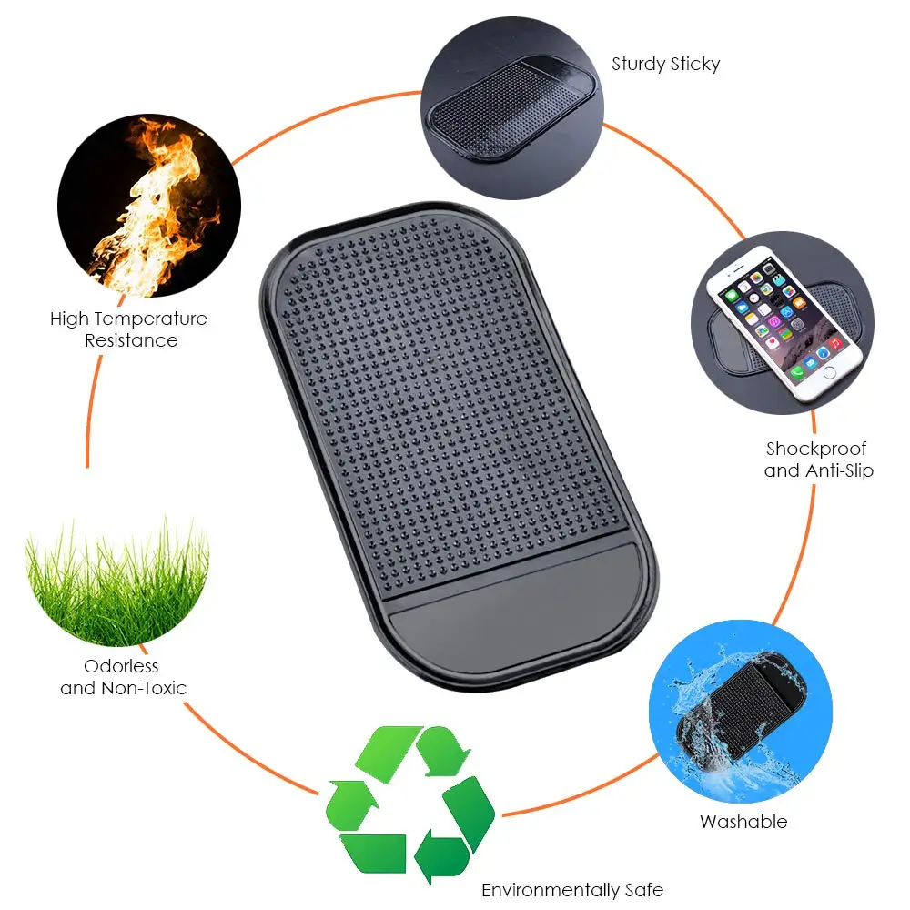 

Magic Anti-slip Non-slip Mat Car Dashboard Adhesive Mat Sticky Pad for Cell Phone Cd Electronic Devices Phone Pad