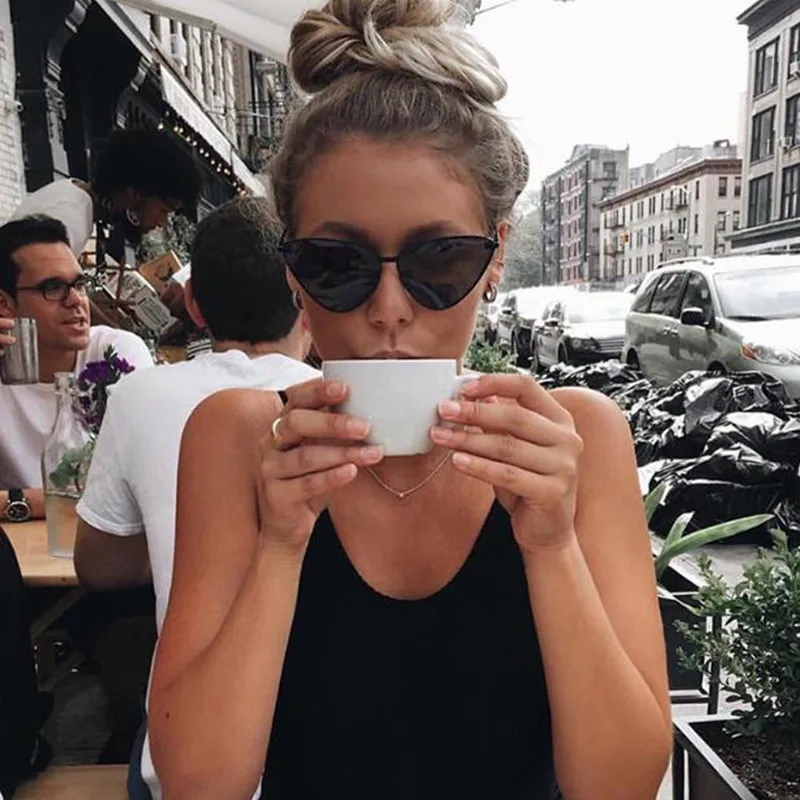 

Cat Eye Sunglasses for Women Famous Brand Designer Ocean Clear Lens Sun Glasses Female Vintage Cateyes Shades Glasses