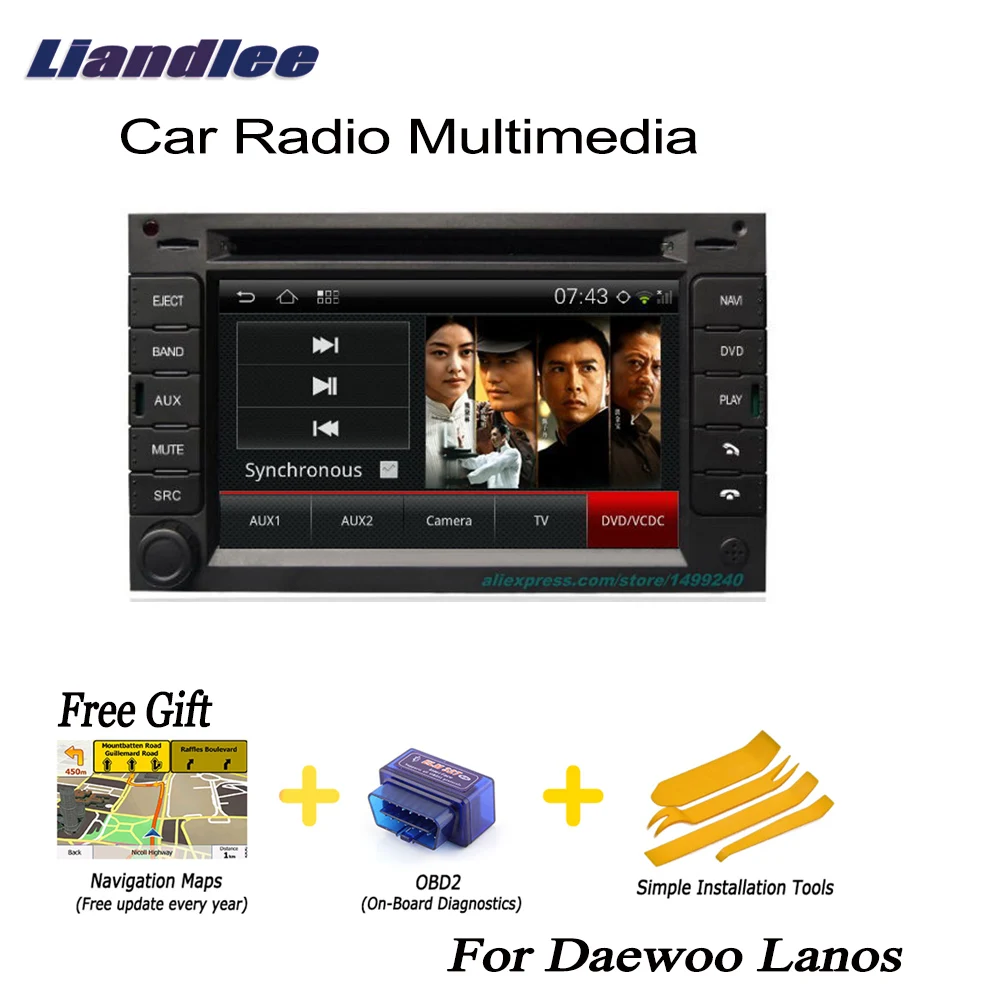 Flash Deal Liandlee For Daewoo Lanos 1997~2002 2 din Car Android Navi Navigation GPS Radio TV CD DVD Player Audio Video Stereo Medai OBD2 0