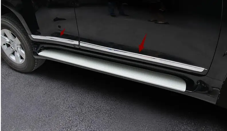 

2010-2018 Door Side Moulding body moulding Cover Trim For Toyota Land Cruiser Prado FJ 150 Accessories