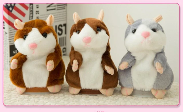 Dropshipping Promotion 15cm Lovely Talking Hamster Speak Talk Sound Record Repeat Stuffed Plush Animal Kawaii Hamster Kid Toys 4
