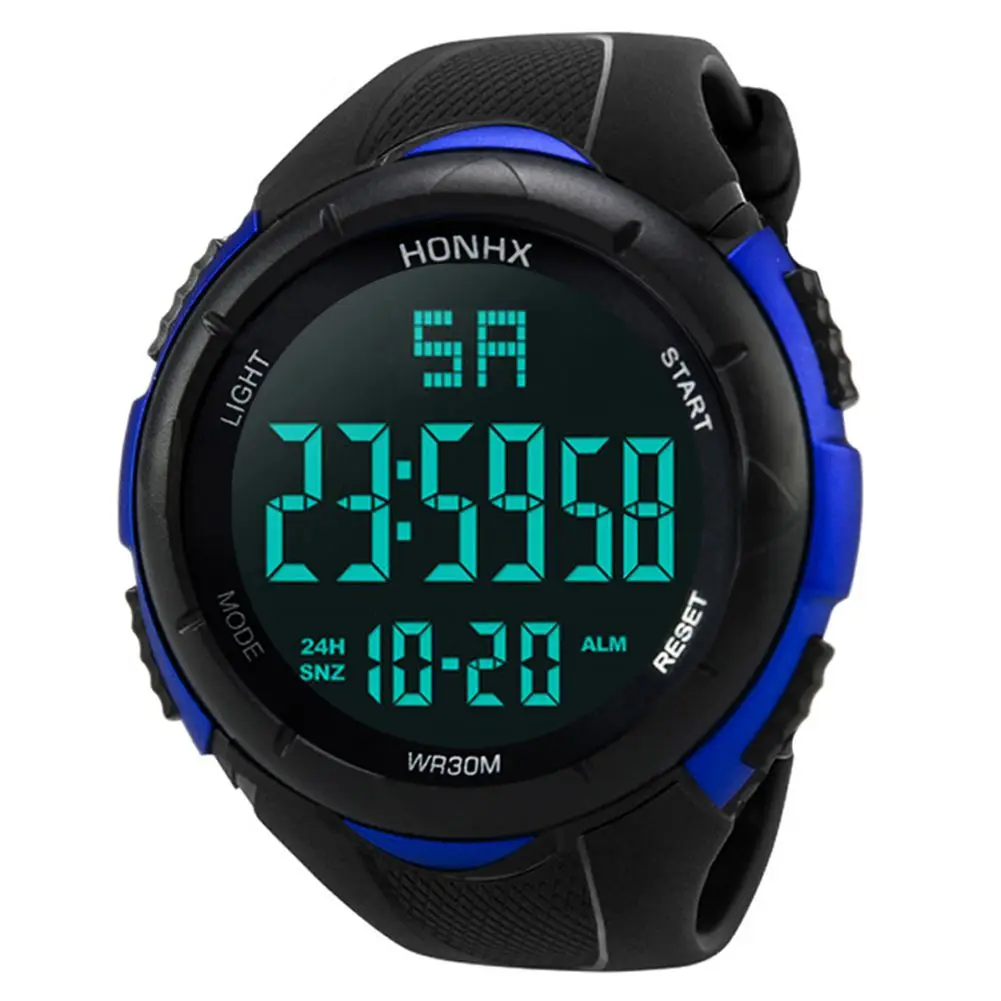 

HONHX Men's Sports Watch, Luxury Men Analog Digital Army Sport LED Waterproof Wrist Watch