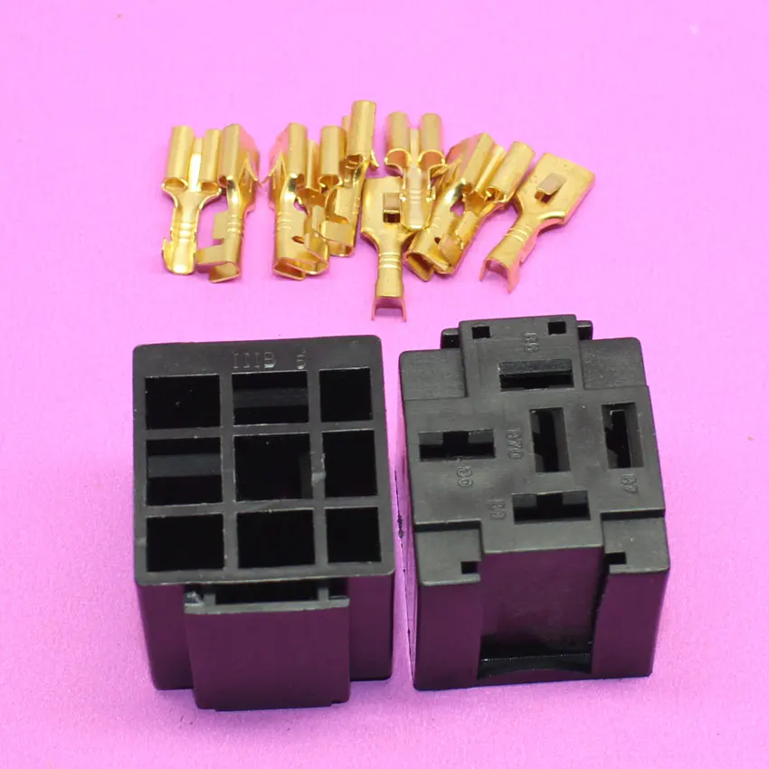 

Hot selling Automotive Relay Sockets, 5 Pin Mount, Series Relays car relay socket auto relay connector