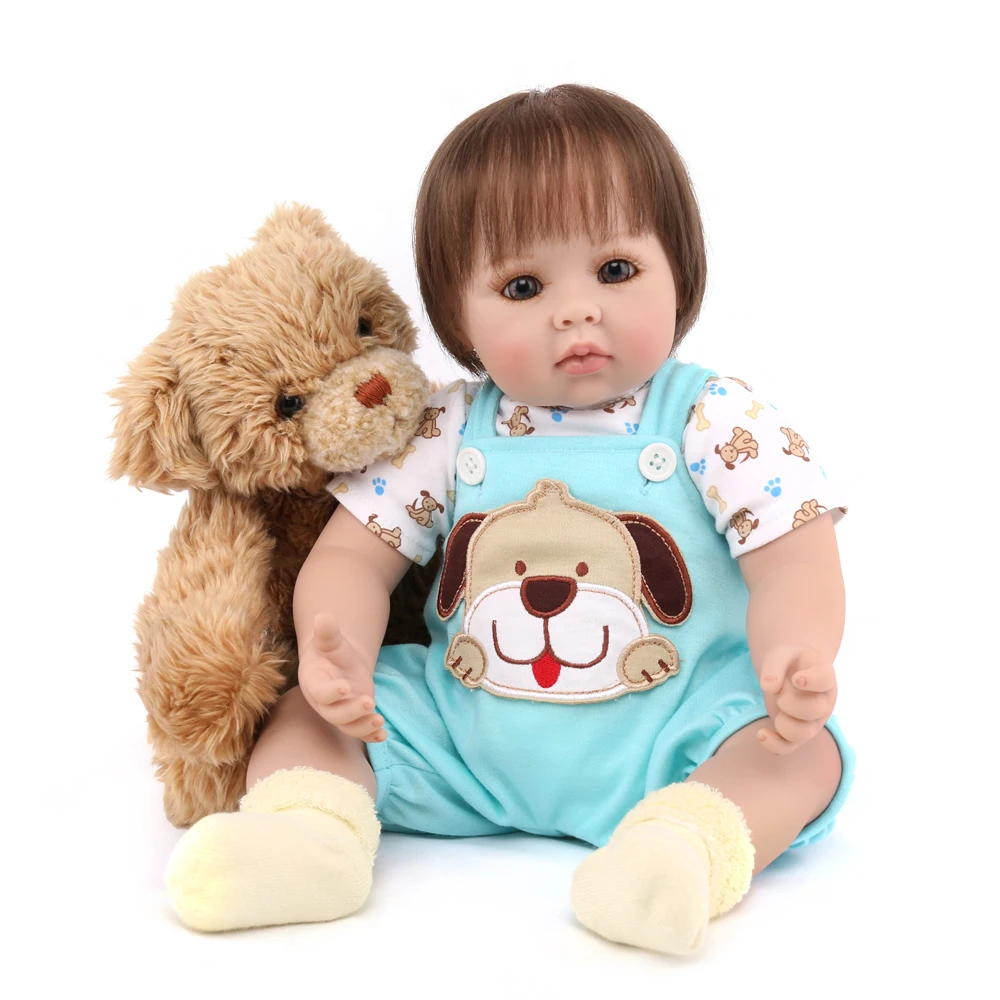 

NPKDOLL Adorable 50 CM boneca bebe reborn Lifelike Silicone Reborn Baby Dolls Realistic reborn baby corpo inteiro de silicone