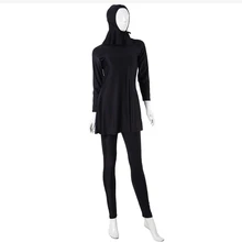 Three Pieces Conservative Muslim Swimsuit Woman Islamic Full Cover Hijab Swimming Wear Female Bathing Suits Good Quality 2017