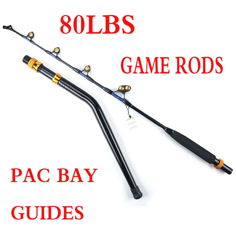 Lurekiller Pacific Bay 37kg 80lbs Swivel Tip Guide Game Rod Trolling  Fishing Rod Bent Butt Boat Rod 1.65m - Fishing Rods - AliExpress