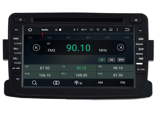 Best FOR  RENAULT Dacia  Duster  Logan  Sandero  Dokker  LodgyAndroid 8.0 CAR Audio DVD player gps receiver BT WIFI 19