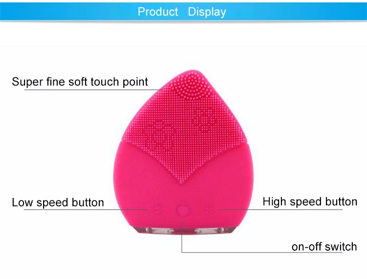 EveryLady silicone vibrating facial cleaning massager