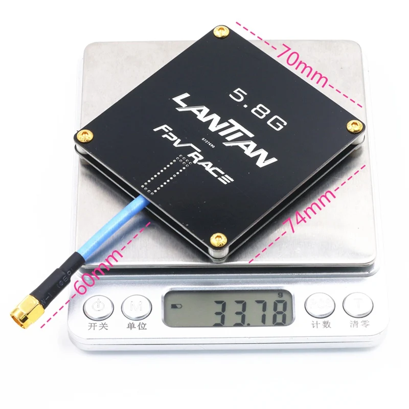 LANTIAN 5 8G 15dBi плоская панель с покрытием FPV антенна SMA/RP SMA для Racer линейный 90