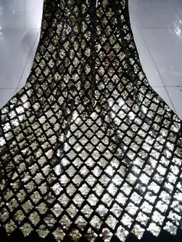 

sequins French tulle embroidery lace fabric ZH-122514 with best quality french net fabric