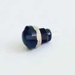 8 мм металлическая кнопка переключатель мгновенный черный алюминиевый звонок рожок кнопка звонка водостойкий автомобиль авто двигатель