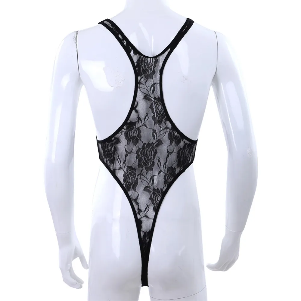 Cosplay&ware Mens One Piece Lingerie Floral Lace Mankini Bodysuit Catsuit Sissy Pouch Body Suit Jumpsuit Nightwear Sleepwear -Zentai shop online HTB1wbiPunlYBeNjSszcq6zwhFXal.jpg