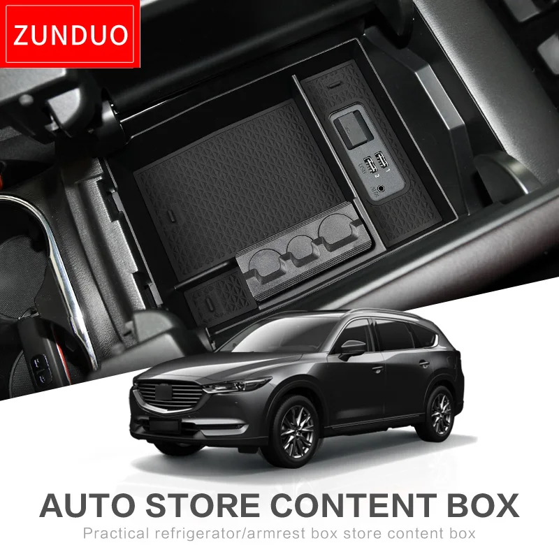 ZUNDUO Car central armrest box For MAZDA CX 8 CX 9 2016 2019 CX8 CX9 2017