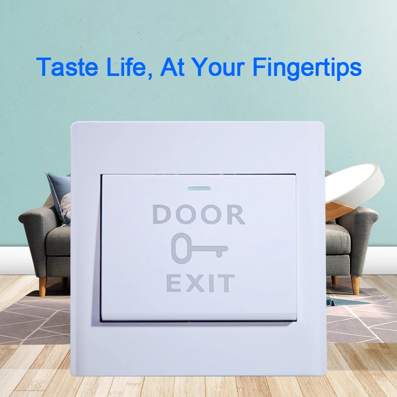 

Door Exit Button Release Push Switch For Door Access Control System Electronic Door Lock NO COM lock Sensor Switch Exit Button