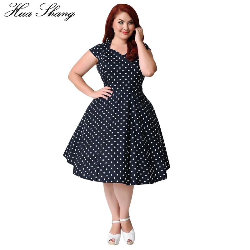 Aliexpress.com : Buy 1950s Dot Printing Ball Gown Rockabilly Dress ...