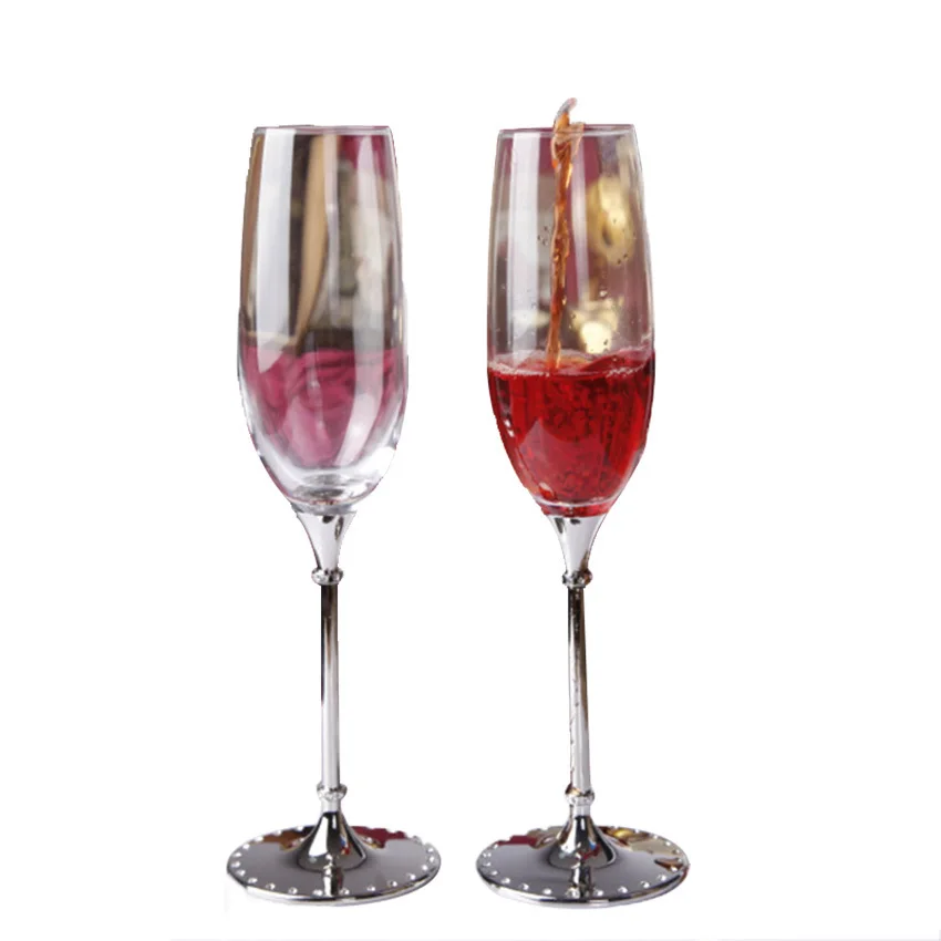 GFHGSD 250ml Champagne Flutes Wine Glass Crystalline Luxury Wedding