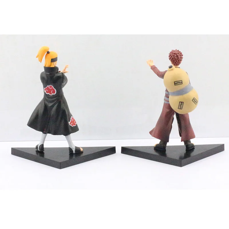 16 ~ 17 см 2 шт./компл. Naruto Deidara VS Gaara ПВХ фигурки Коллекционная модель игрушки с