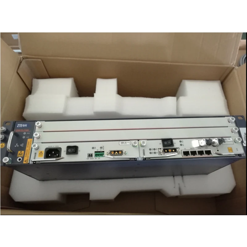 1GE C320 GPON OLT zte C320 SMXA/1 карта* 1 шт. с 1* коляска AC+ DC источник питания FTTH оптическая линия терминальное оборудование