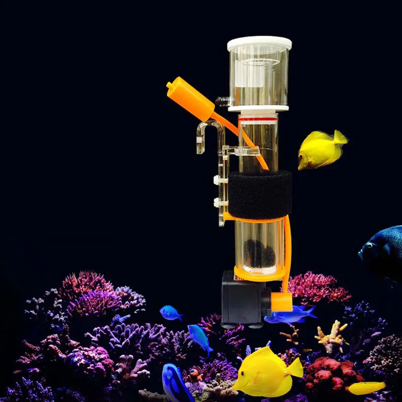 Mini Hang On Protein Skimmer Nano Internal Protein Skimmer Saltwater Marine Reef Aquarium Fish