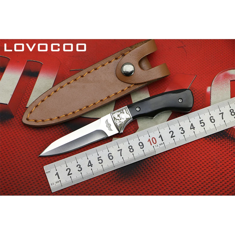 Складной нож LOVOCOO Bone Soul лезвие 440C ручка из стали и смолы карманный для кемпинга