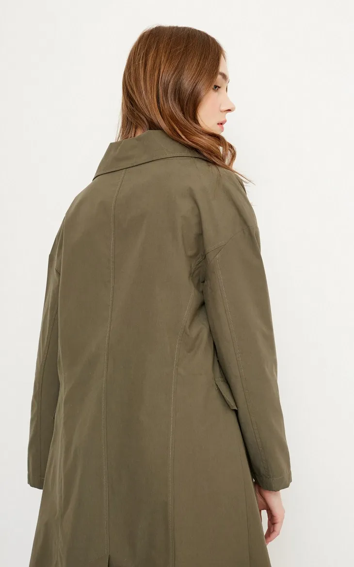 Vero Moda OL стиль с короткими рукавами чистый Женский штормовка пальто | 318121501