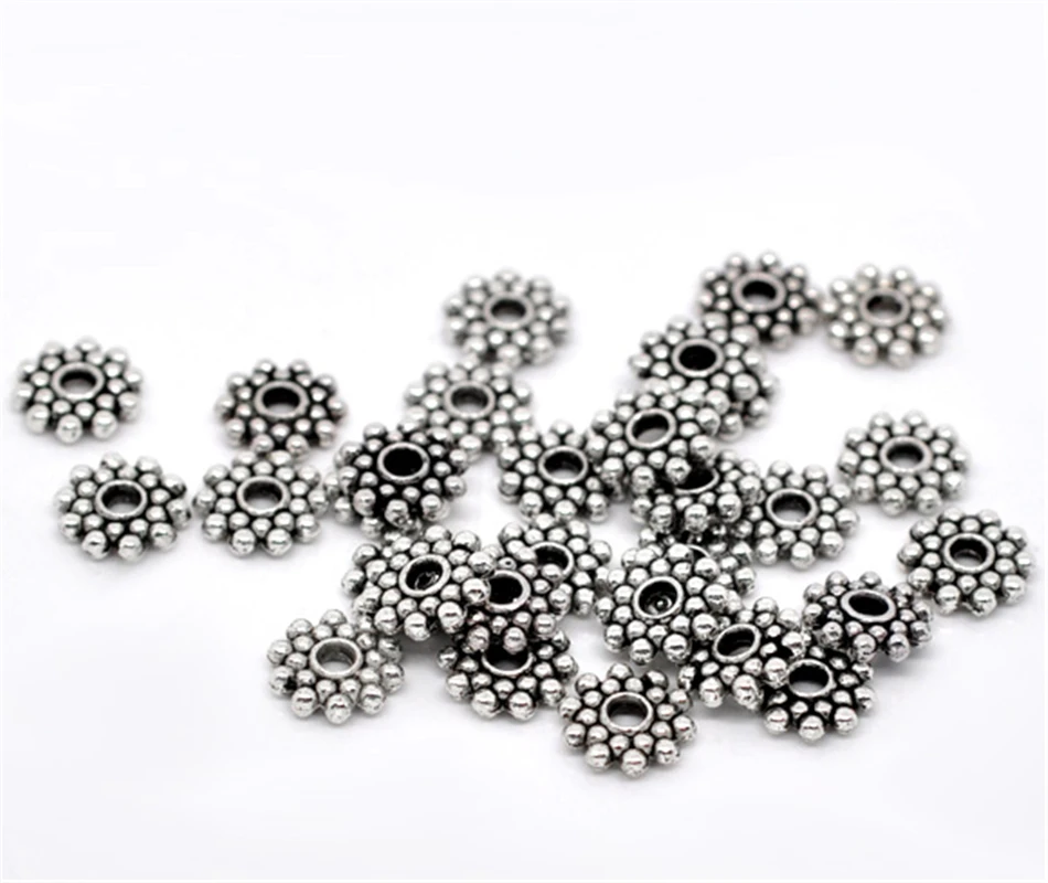 DoreenBeads 100 шт. разделители для снежинок бусины фурнитура диаметр 8 мм. (B00817) иу|jewelry