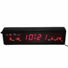 De bureau Électronique Alarme Horloges Numérique LED Horloge Murale avec Intérieure Température Calendrier Semaine Date Houly Carillon Rouge Affichage ► Photo 2/6