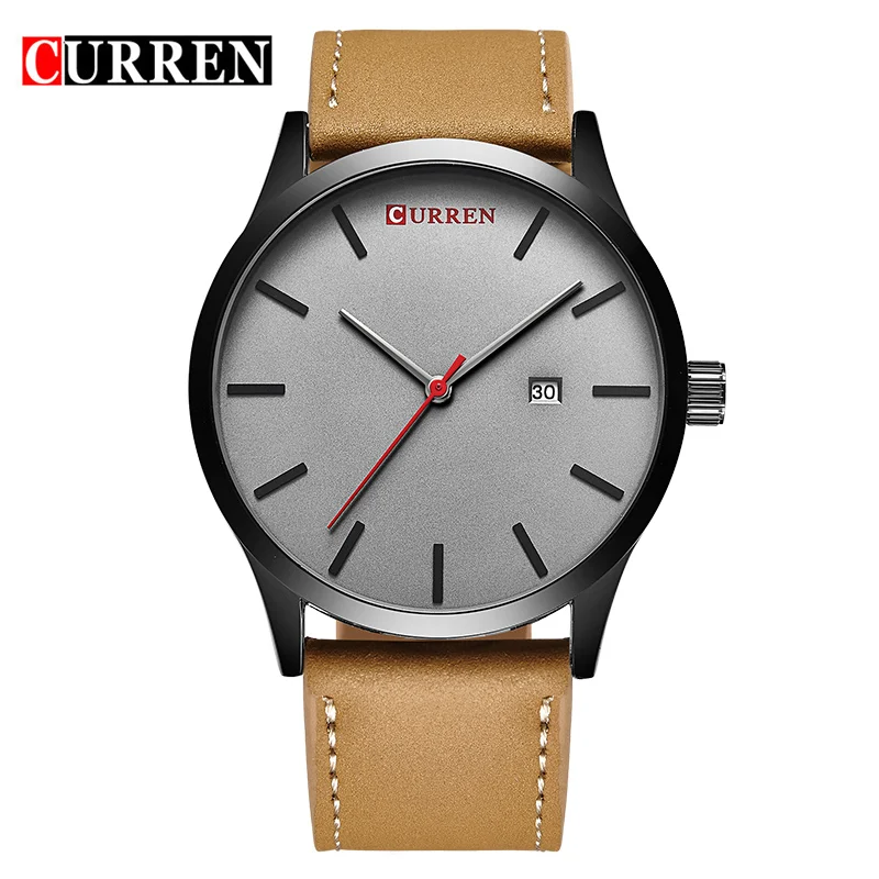 

2017 New Curren Men's Sports Quartz Watches Mens Watches Top Brand Luxury Male Leather Waterproof Wristwatches Relogio Masculino