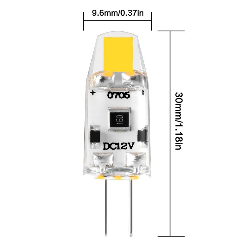 5 шт. мини G4 светодиодный лампы с регулируемой яркостью, работающего на постоянном токе 12 В в COB светодиодный G4 светильник лампа 3000K 4000K 6000K 360 Угол луча Заменить 15 Вт галогенная лампа для люстры