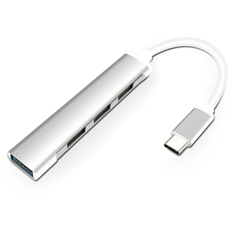 

YMY 4 in 1 USB C Hub Super Aluminum Alloy Material USB Type C 3.1 to 1 USB3.0 + 3 USB2.0 Adapter