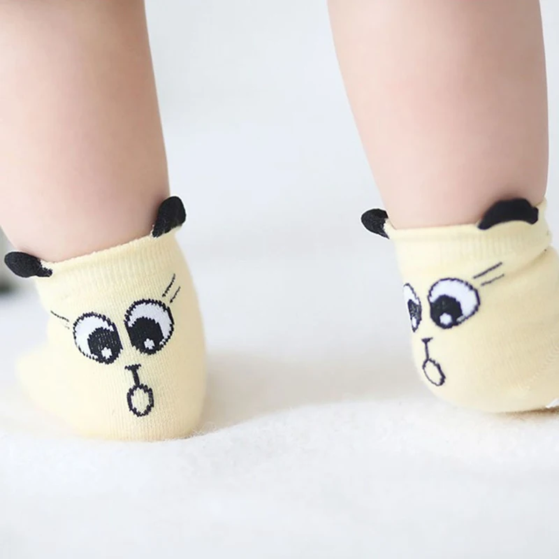 Новое поступление, носки для новорожденных, хлопковые носки с рисунком для малышей, Нескользящие хлопковые носки для младенца - Цвет: 9