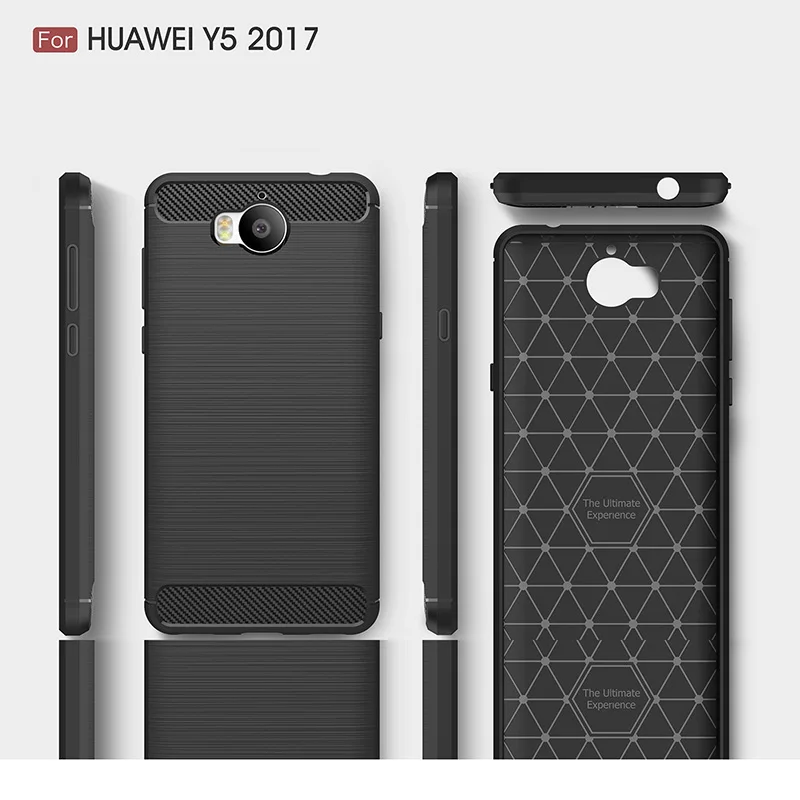 carbon fiber silicone case huawei y5 2017 (8)