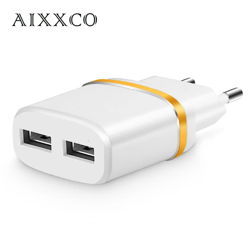  AIXXCO Quality AC adapter mobile phone charger USB Charger 5V 2A Best charge for iPhone Samsung smartphone iPad Tablet IC 