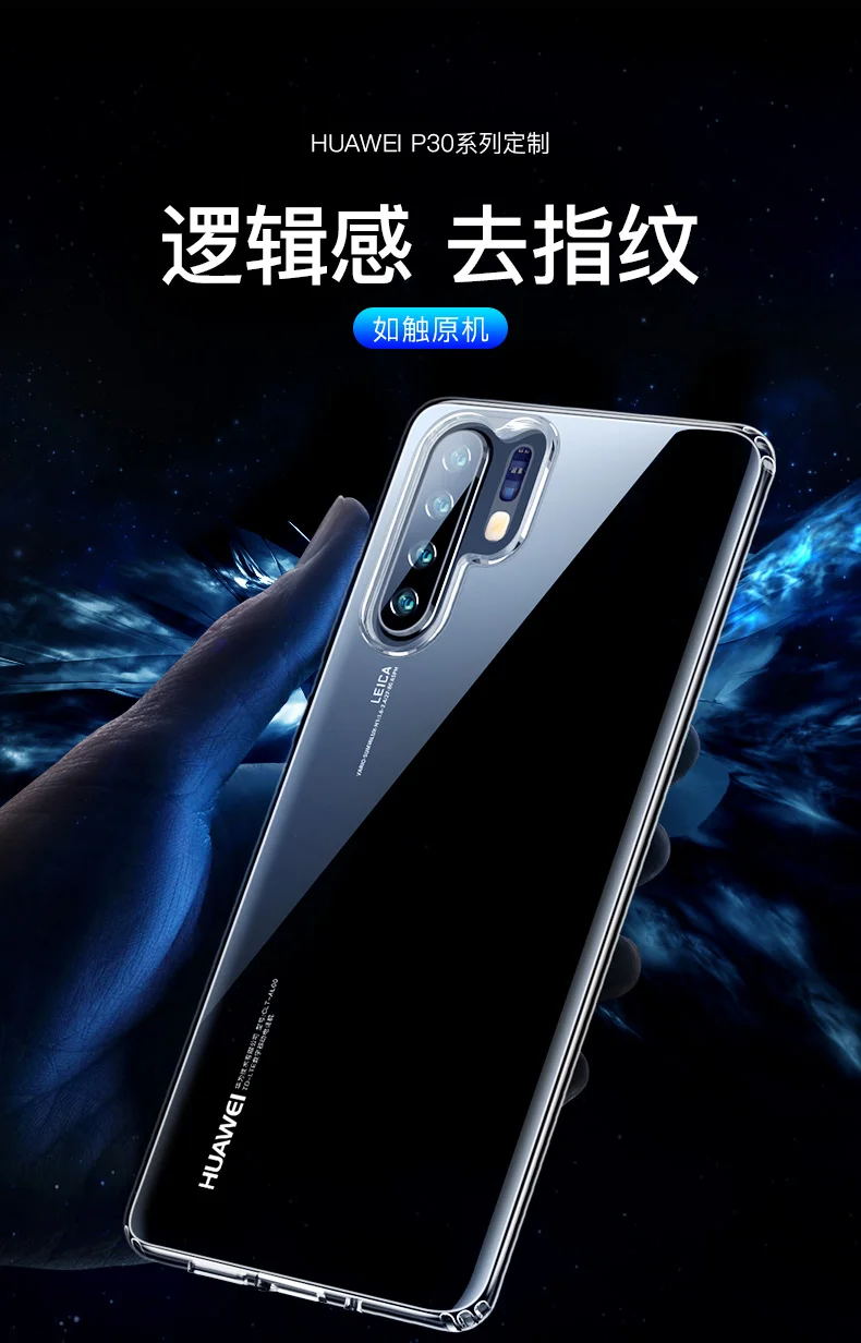 Новый мягкий тонкий чехол для huawei P30/P30 Pro прозрачная задняя телефон оболочки кожи для huawei P30Pro силиконовый чехол ТПУ Fundas Капа