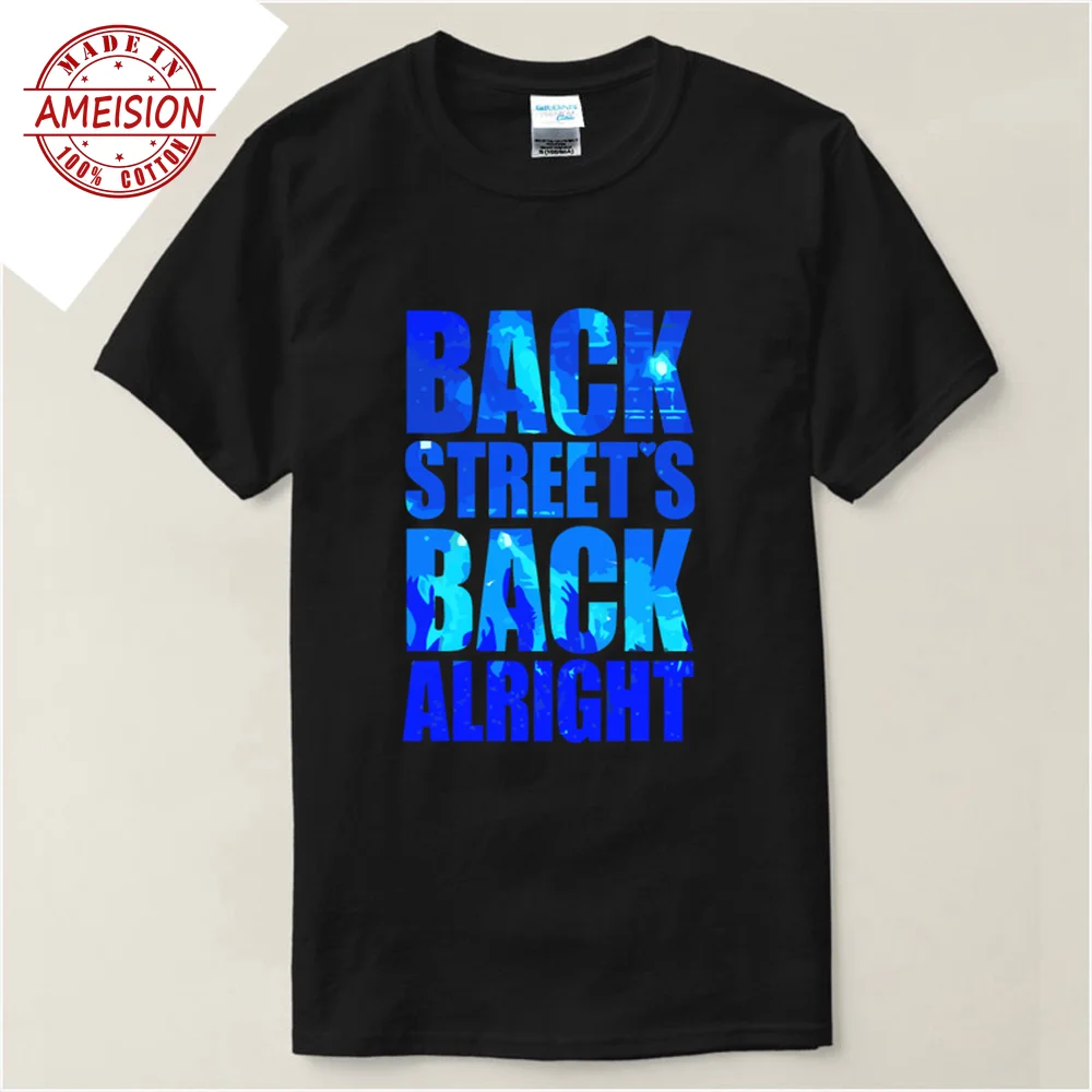 

Summer black men clothes 2019 Backstreet Boys Rock Band As Long As You Love Me Song District men tshirt game summer 2019 t-shirt