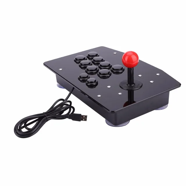 Gasky Arcade Joystick 10 Buttons Pc Controller Computer Game Arcade
