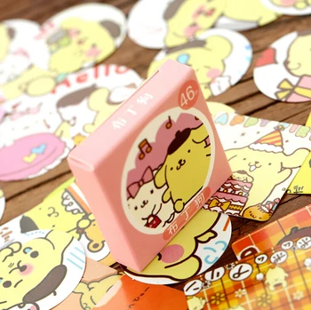 

46 pcs/pack Cute Yellow Pudding Dog Label Sticker Decorative Stationery Stickers Scrapbooking DIY Diary Album Stick Lable TA207