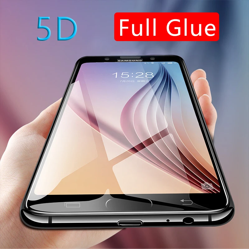Закаленное стекло 5d с полной проклейкой для samsung a3 a5 a7 j3 j5 j7 2017 чехол защитная