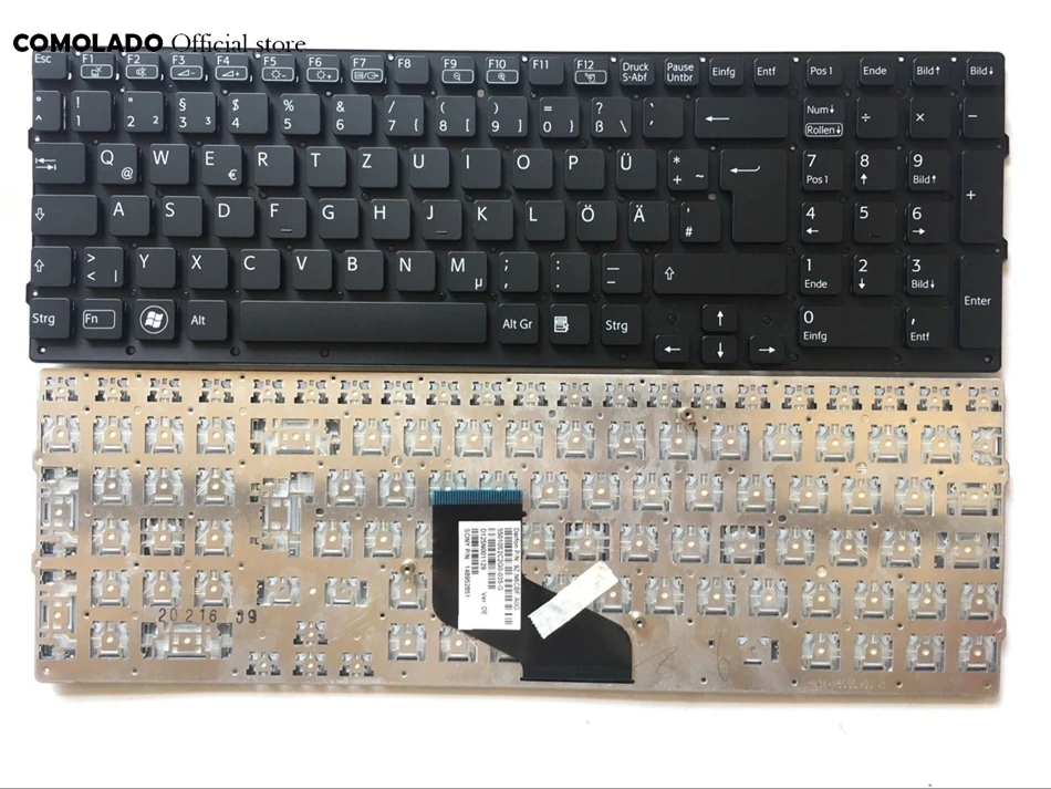 

GR Germany Laptop keyboard For SONY VAIO VPC F2 VPC-F2 F21 F22 F23 Series black keyboard GR Layout