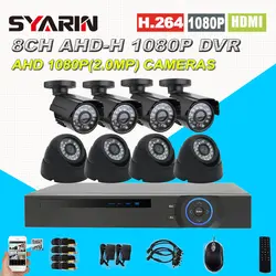 Дома Детская безопасность 8ch полный 1080 P 8-канальный 2.0mp CCTV Системы HD AHD DVR 2500tvl 1080 P наружного видеонаблюдения камера комплект