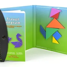 Дети Магнитный Танграм головоломка логика головоломки Пазлы игра игрушки для детей 120 вызовы