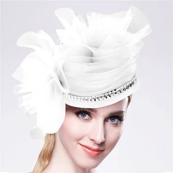 

Women Chic Hair Fascinators Hat Wedding Party Church Headpiece Fashion Headwear Fancy Elegant Hair Accessories 2016 New F2207