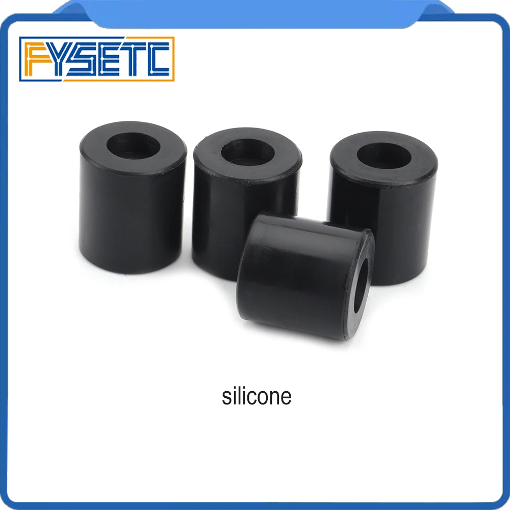 cheap High Temperature Silicone Solid Spacer Hot Bed Leveling Column 3pcs Long + 1PC Short For CR 10 CR10S Ender 3 3D Printer Parts