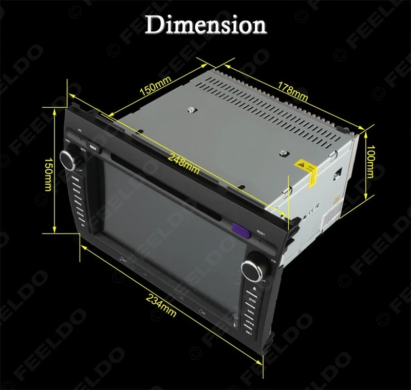 Top FEELDO 8" Android 6.0 (64bit) DDR3 2G/32G/4G LTE Octa Core Car DVD GPS Radio Head Unit For Great Wall Hover H3/H5(2010~2013) 5
