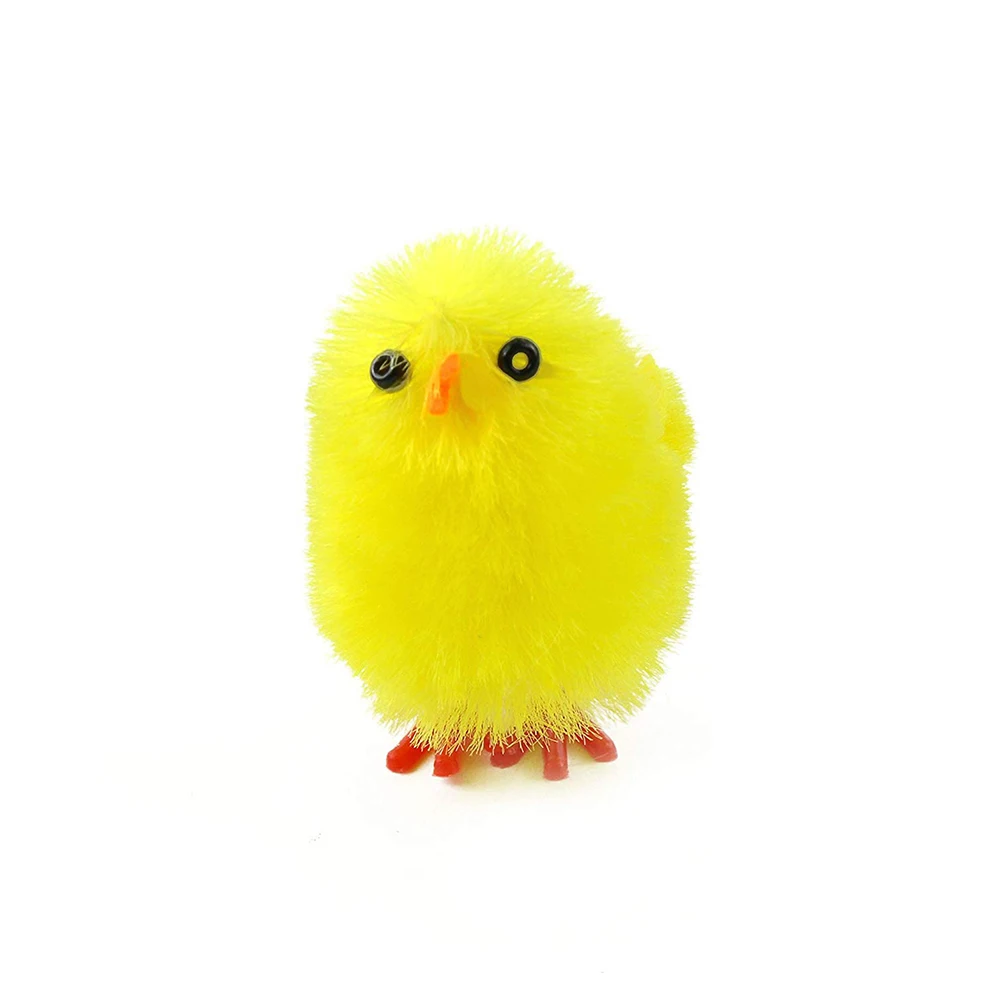 36 шт. моделирование пасхальный цыпленок желтый мини прекрасные искусственные украшения для дома игрушки 4 см плюшевый цыпленок Пасхальный подарок для детей