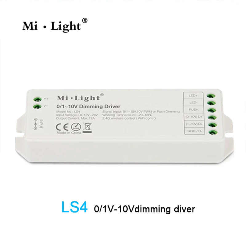 Milight ac110v 220v 0 ~ 10V L1 LS4 панель диммер использование с wifi пультом дистанционного