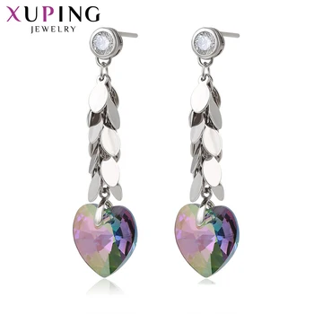 

11.11 Xuping Newest Heart Dangle Earrings Crystals from Swarovski Elegant Jewelry Women Party Shining Love Gift S164.1-97588