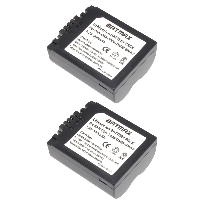 Online 2 Stücke DMW BMA7 CGA CGR S006 S006E S006GK Li Ion Wiederaufladbare Kamera Akku Ladegerät für Panasonic Lumix DMC FZ7 FZ8 FZ18 FZ28, 30