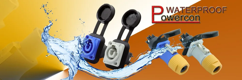 pólos power connector powercon power plug cabo adaptador
