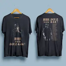 Новинка Jay Z 4 44 Tour хип-хоп Футболка мужская черная S 4Xl